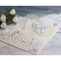 European Style Wedding Invitation 3D Greeting Card
